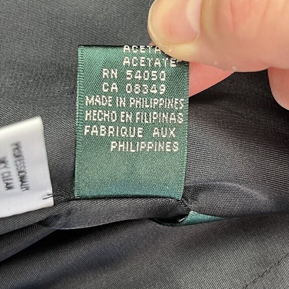 Ralph Lauren Wool Herringbone blazer Zip Front Blazer Jacket Size 12 old money - Picture 16 of 16